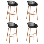 5 Piece Bar Set Black 3057378