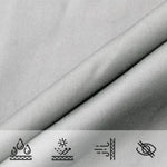 ZNTS Sun Shade Sail Light Grey 3.6x3.6 m 100% Polyester Oxford 4000402