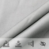 ZNTS Sun Shade Sail Light Grey 3.6x3.6 m 100% Polyester Oxford 4000402