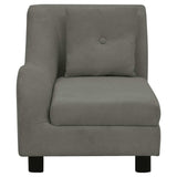 Dog Sofa with Pillow Dark Grey 83x44x44 cm Plush 171103
