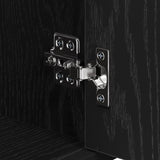 Bathroom Furniture Set 3 pcs Black Oak Engineered Wood 3402368