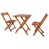 3 Piece Folding Bistro Set Solid Acacia Wood 44015