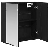 Mirror Cabinet Black Oak 64 x 20 x 67 cm Engineered Wood 862096