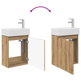 Bathroom Vanity Unit with Tap Artisan Oak 45.5 x 22.5 x 84 cm 889460