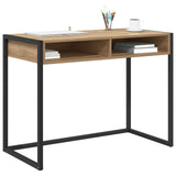 Desk with Storage Artisian Oak 100 x 50 x 75 cm Engineered Wood 886479