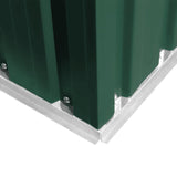 Garden Storage Shed Green Metal 204x132x186 cm 42909
