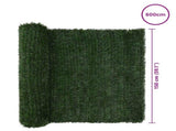 Artificial Fence Dark Green 1.5 x 6 m PVC and Steel 42042371