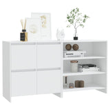 2 Piece Sideboard White Engineered Wood 3098081