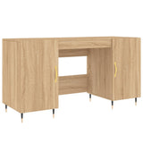 Desk Sonoma Oak 140x50x75 cm Engineered Wood 829527