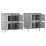 Sideboards 2 pcs Concrete Grey Engineered Wood 3190177