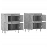 Sideboards 2 pcs Concrete Grey Engineered Wood 3190177