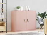 Storage Cabinet Pink 90 x 40 x 105 cm Steel 891647