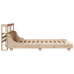 Bed Frame without Mattress 140x190 cm Solid Wood Pine 3306432