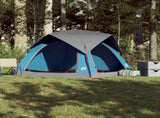 Camping Tent Cabin 4-Person Blue Waterproof 4009453