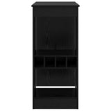 Bar Table Black Oak 90 x 47.5 x 103.5 cm Engineered Wood 8003917