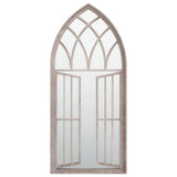 Garden Mirror Sand 100x45 cm Iron for Outdoor Use 318361