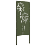 Garden Privacy Screen Olive green 50 x 140 cm Cold-rolled steel 876283