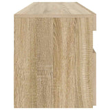 804385 TV Cabinet with LED Lights Sonoma Oak 90x35x40 cm