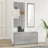 3-in-1 Shoe Cabinet Set Grey Sonoma Engineered Wood 342575