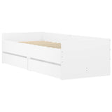 Bed Frame without Mattress White 75x190 cm Small Single Small Single 3207357