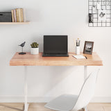 Table Top Light Brown 100x60xcm Treated Solid Wood Live Edge 363955
