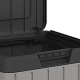 Outdoor Garbage Bin Grey 38x38x65 cm PP 364225