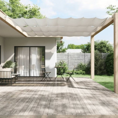 Vertical Awning White 140x600 cm Oxford Fabric 148167