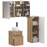 Bathroom Furniture Set 4 pcs Artisan Oak 3407478