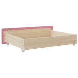 ZNTS Bed Drawers 2 pcs Pink Engineered Wood and Velvet 833919