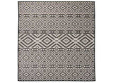 Outdoor Flatweave Rug 120x170 cm Black Stripes 340851