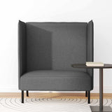 Highback Sofa Dark grey 109 x 56 x 121 cm Fabric 42010833