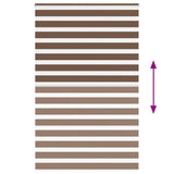 Zebra Blind Brown 150x230 cm Fabric Width 145.9 cm Polyester 4014401