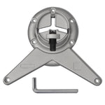4 Height Adjustable Table Legs Chrome 710 mm 242133