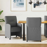 Dining Chairs with Wheels 2 pcs Dark grey 57 x 67 x 95 cm 42017848