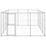 Outdoor Dog Kennel Galvanised Steel 14.52 m 3082318