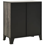 Storage Cabinet Grey Metal and MDF Medium Storage Cabinet 335912