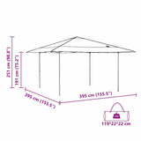 Canopy Tent Manual Green 395 x 395 x 251 cm Fabric 42007390