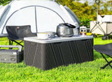 380L Waterproof Outdoor Storage Box, with Lockable Lid - Black T3398P314141