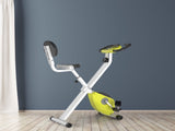 Folding Exercise Bike, Fitness Bicycle Indoor Trainer, 8-Level Magnetic Resistance Adjustable, with T3398P376863