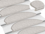 Stair Mats Self-adhesive Sisal-Look 15 pcs 65x21x4 cm Platina 326870