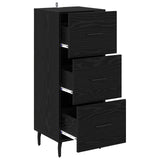 Sideboard Black oak 34 x 34.5 x 90 cm Engineered wood 881578