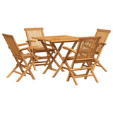 3059584 5 Piece Garden Dining Set Solid Teak Wood
