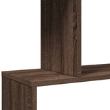 Room Divider Bookcase 6-Tier Brown Oak 70x24x193 cm Engineered Wood 858090