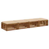 4-Piece Seat Cushions SOEST 4 pcs 100% Polyester Cream 945014
