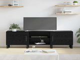 TV Cabinet Black Oak 150 x 30 x 50 cm Engineered Wood 879600