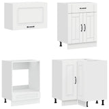 Kitchen Unit KALMAR 8 pcs High Gloss White Engineered Wood 3438461