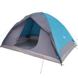 Camping Tent Dome 6-Person Blue Waterproof 94413