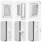 Basement Window RISOR 50 x 60 cm PVC and Glass 42047865