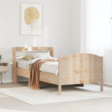 Bed Frame without Mattress 100x200 cm Solid Wood Pine 3306981