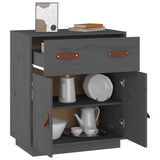 Sideboard Grey 65.5x40x75 cm Solid Wood Pine 820129